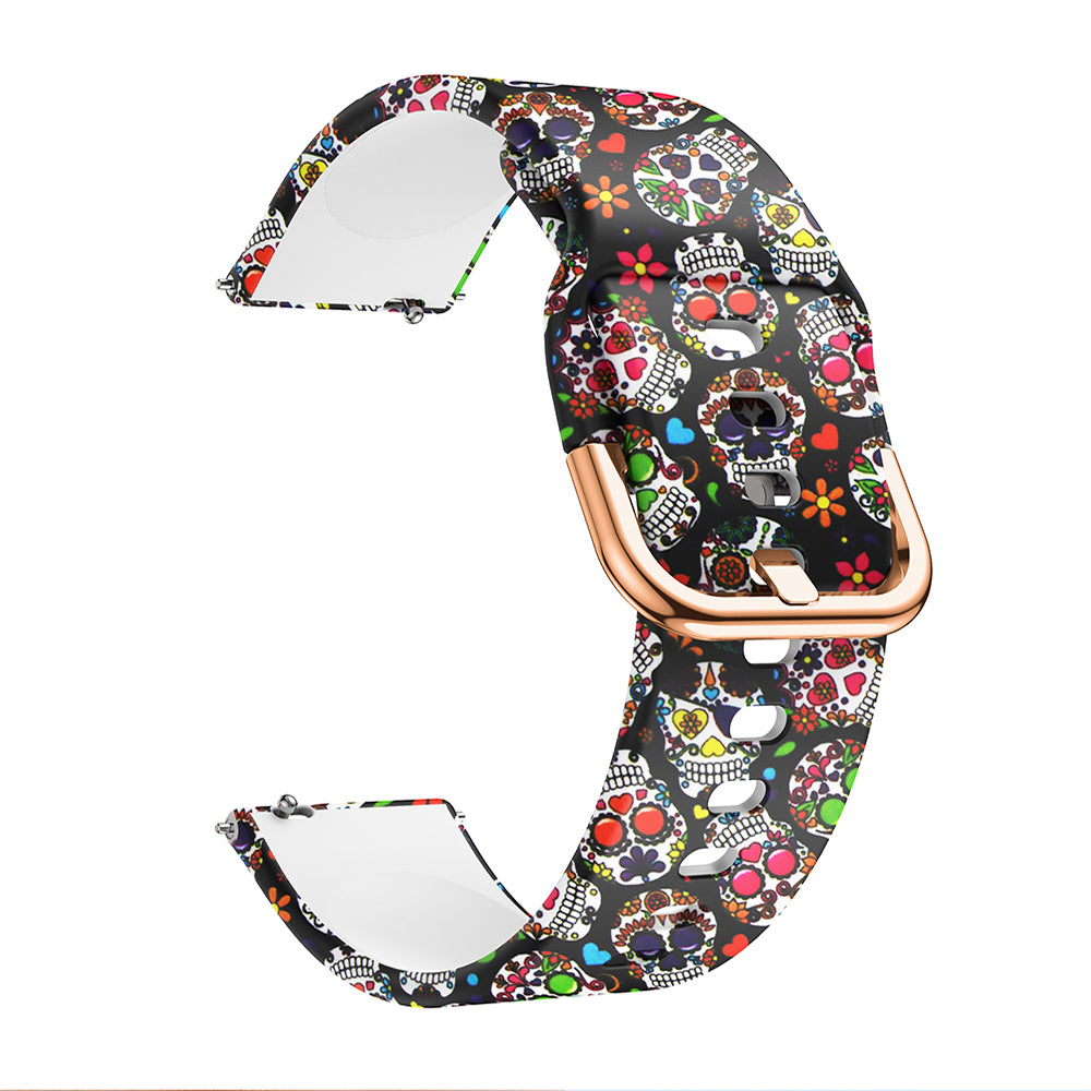 For Samsung Galaxy Watch Active 20mm Colorful Pattern Silicone Watch Band Replacement Watch Strap For Samsung Galaxy Watch Active 20mm Colorful Pattern Silicone Watch Band Replacement Watch Strap